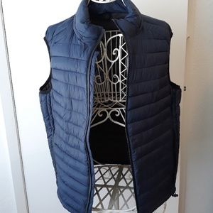 Zara Mens Blue Puffy Vest